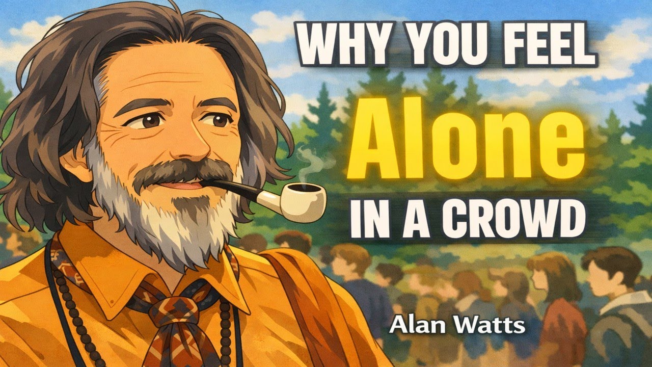 The Strange Truth About Feeling Alone in a Crowd Alan Watts&ndash;Style Reflection