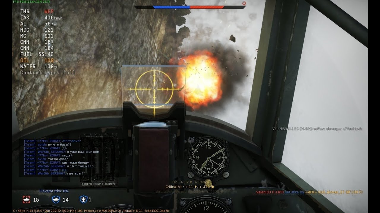 War Thunder-Bf-109 F4 Simulator Squadron Gameplay