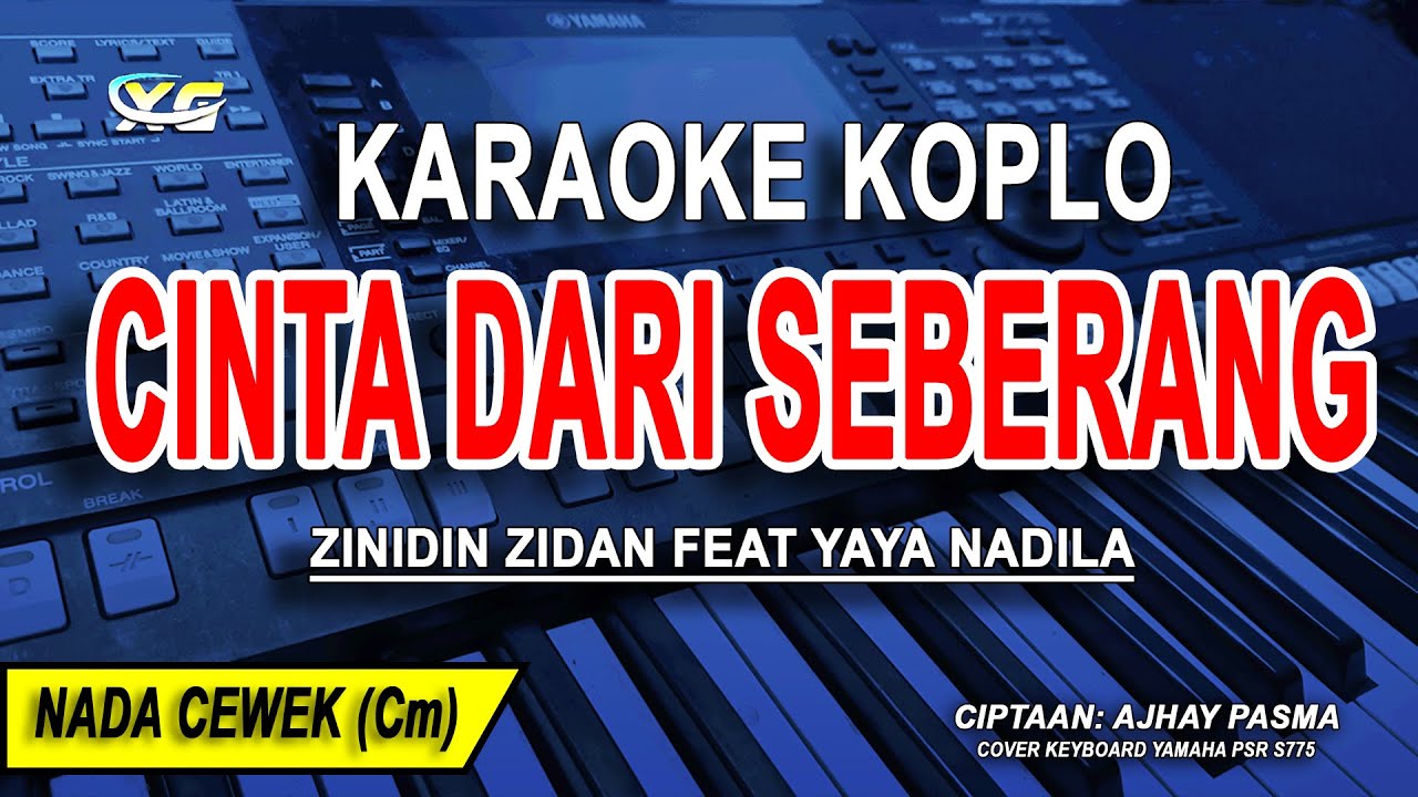 CINTA DARI SEBERANG  - Karaoke Koplo Nada Wanita (ZINIDIN ZIDAN FEAT YAYA NADILA)