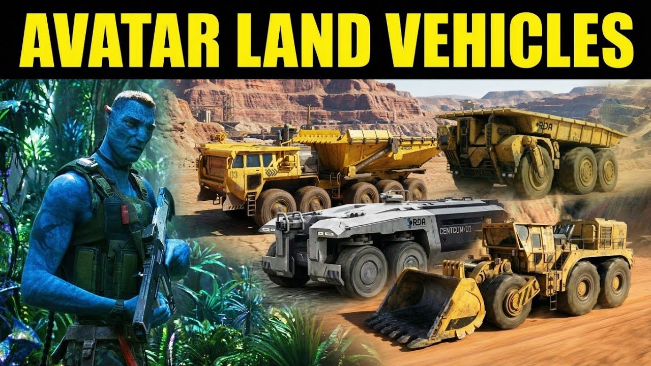 Avatar RDA Vehicles : Hell Truck (Mine Truck), Haul Truck, D-22 Bulldozer, DD40 Loader + GAV Swan
