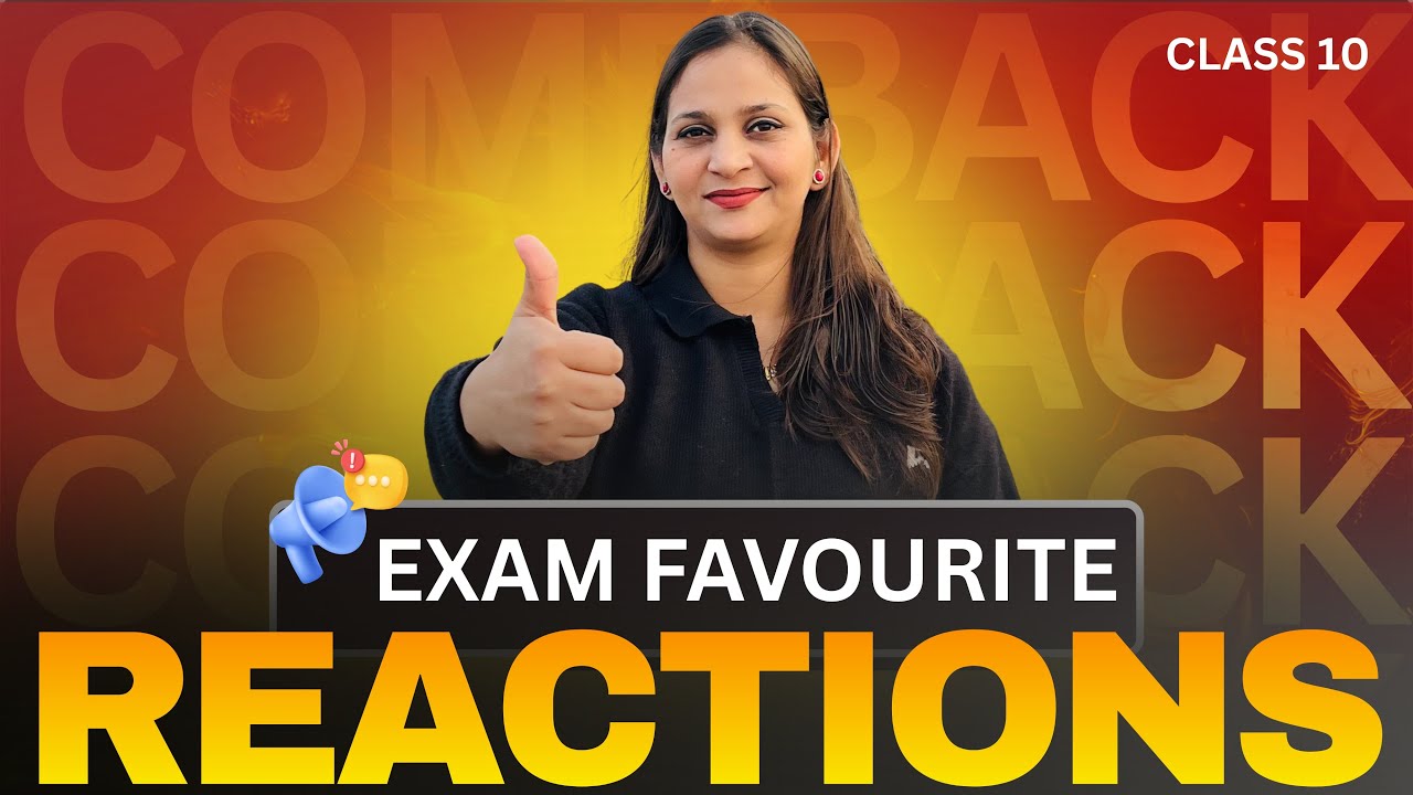 Carbon & Its Compounds | 5 Most Important Reactions | Class 10 Boards 2026 | NCERT