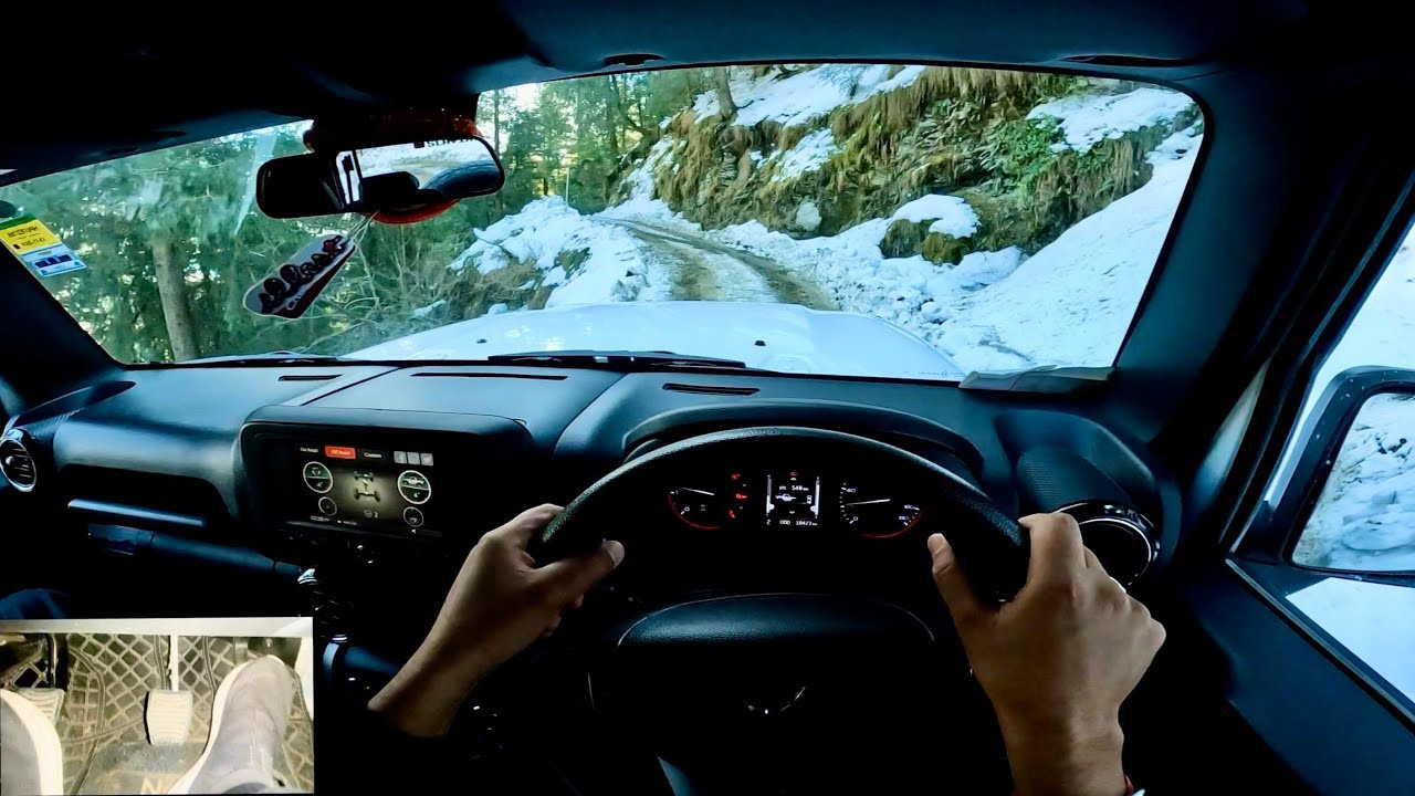 Part 6 of Snowfall Drive in Shimla. Exploring tight roads of Himachal in Mahindra Thar 4X4.