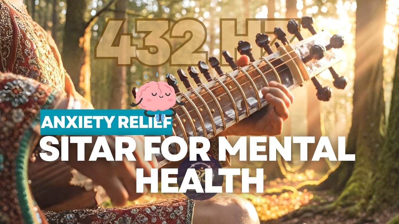 Healing Sitar for Mental Health: 432Hz Deep Focus & Anxiety Relief | Peaceful Indian Instrumental