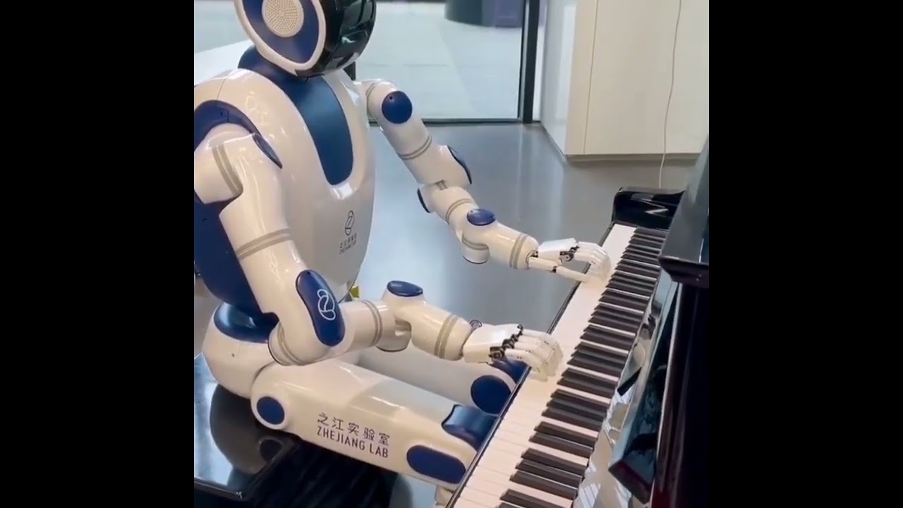 AI Robot Playing Piano