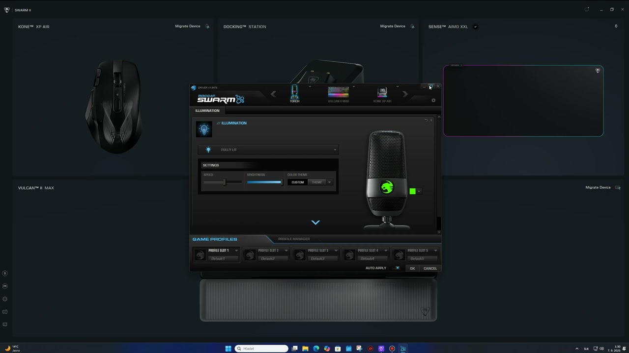 How use both apps together Roccat Swarm and Turtle Beach Swarm II