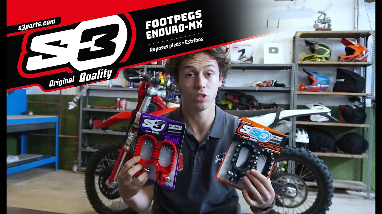 Review Enduro footrest, Footpegs, Estriberas S3