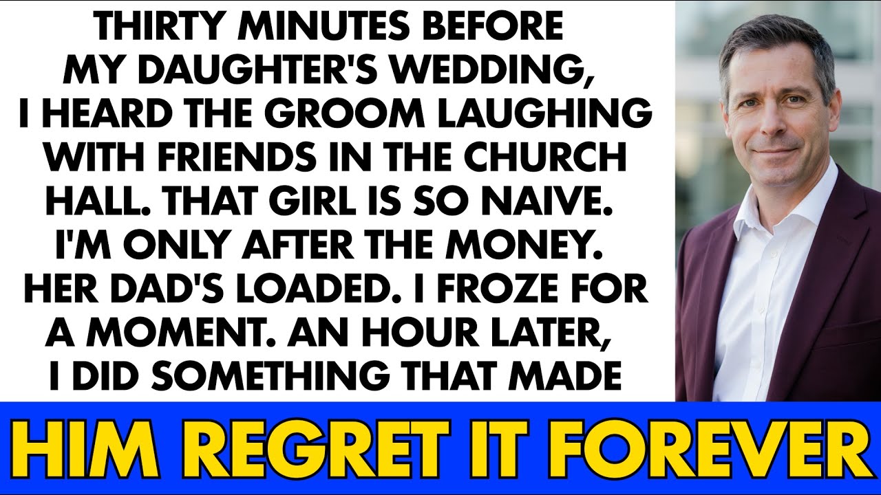 Thirty Minutes Before My Daughter's Wedding, I Heard The Groom Laughing With Friends In The Church