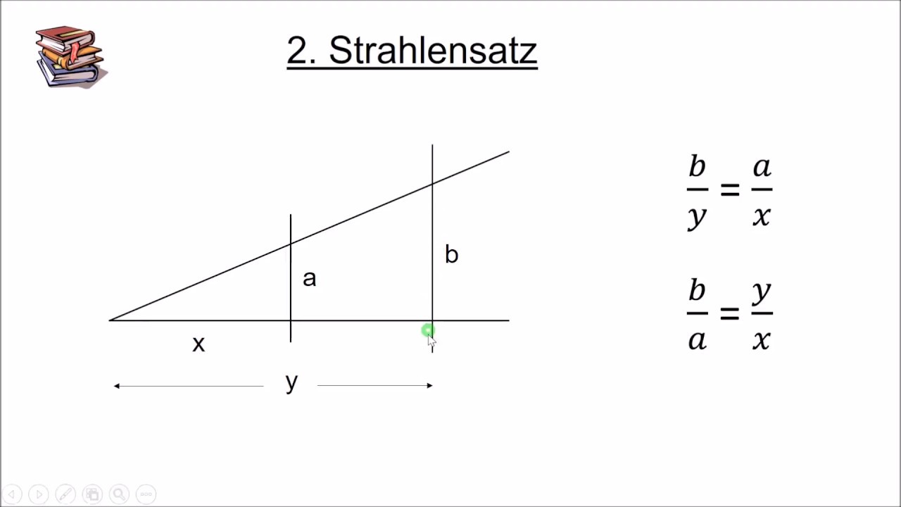 2. Strahlensatz. Erklärung und einfache Übungen