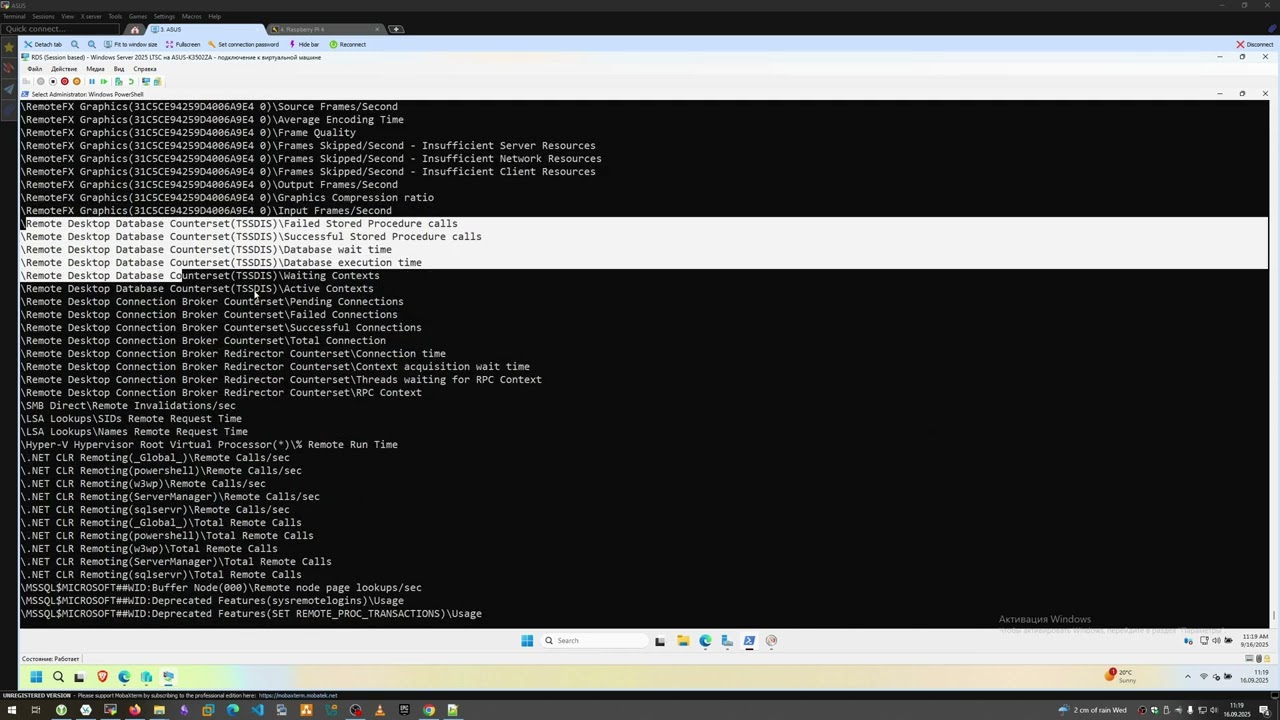 Windows Performance Counters