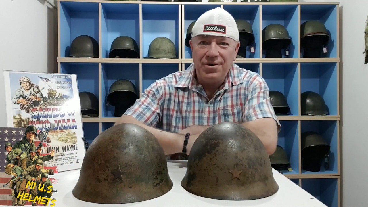 My Two WW2 Japanese Type 90 Kobe Helmets with Original Stars