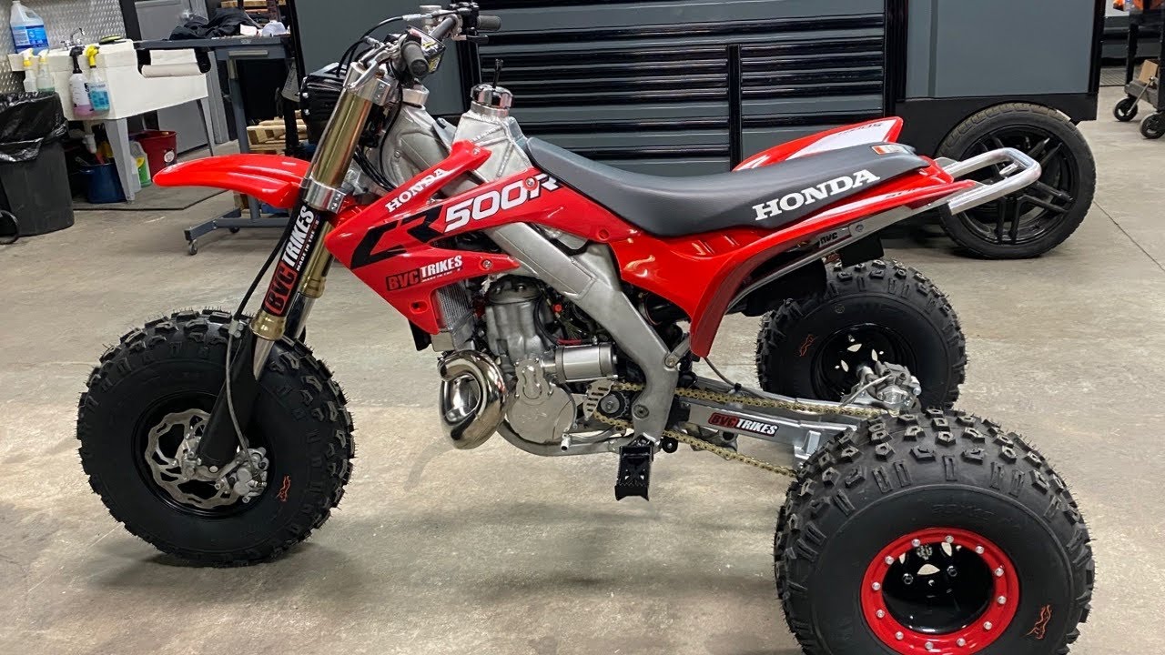 EPIC HONDA CR500R 2-Stroke THREE WHEELER BUILD in 8 Minutes
