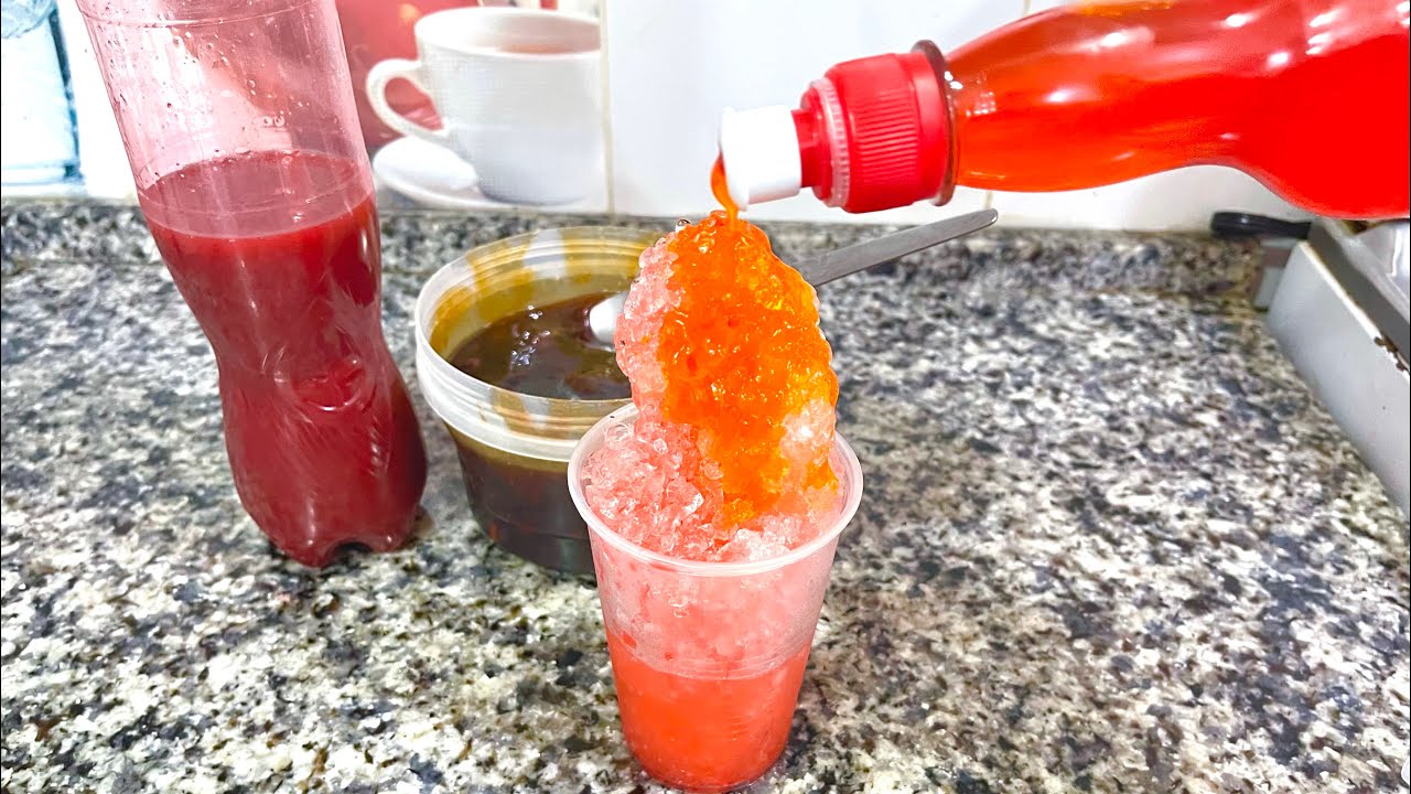 JARABE PARA MINUTAS SALVADOREÑAS!!// granizadas o raspados ¡fácil y riquísima!