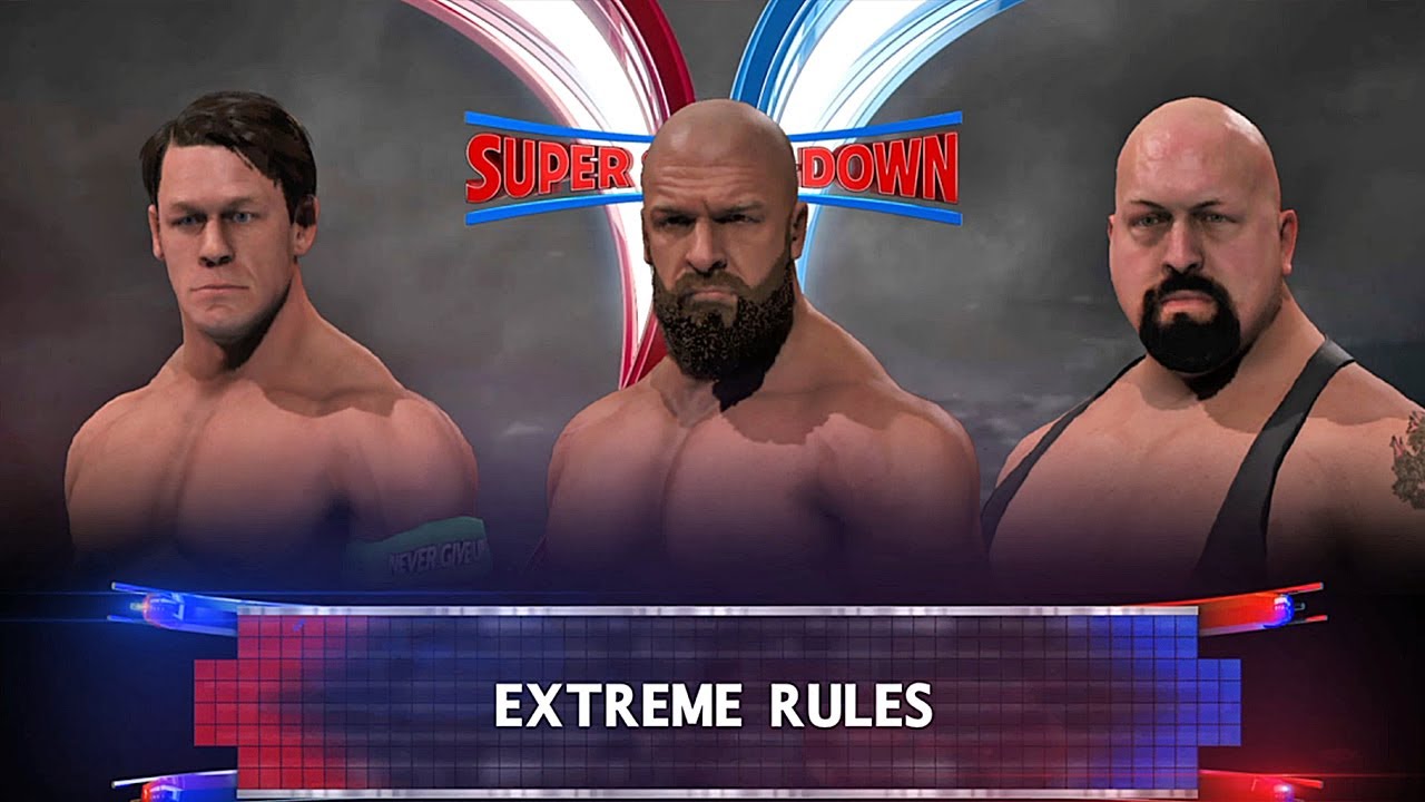 John Cena vs Big Show vs Triple H 🔥 WWE 2K20 Super ShowDown Triple Threat! | #wwegameplay