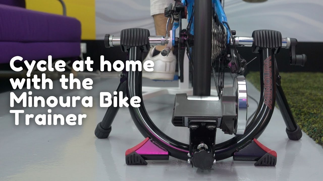 Cycle indoors with the Japan made Minoura Bike Trainer