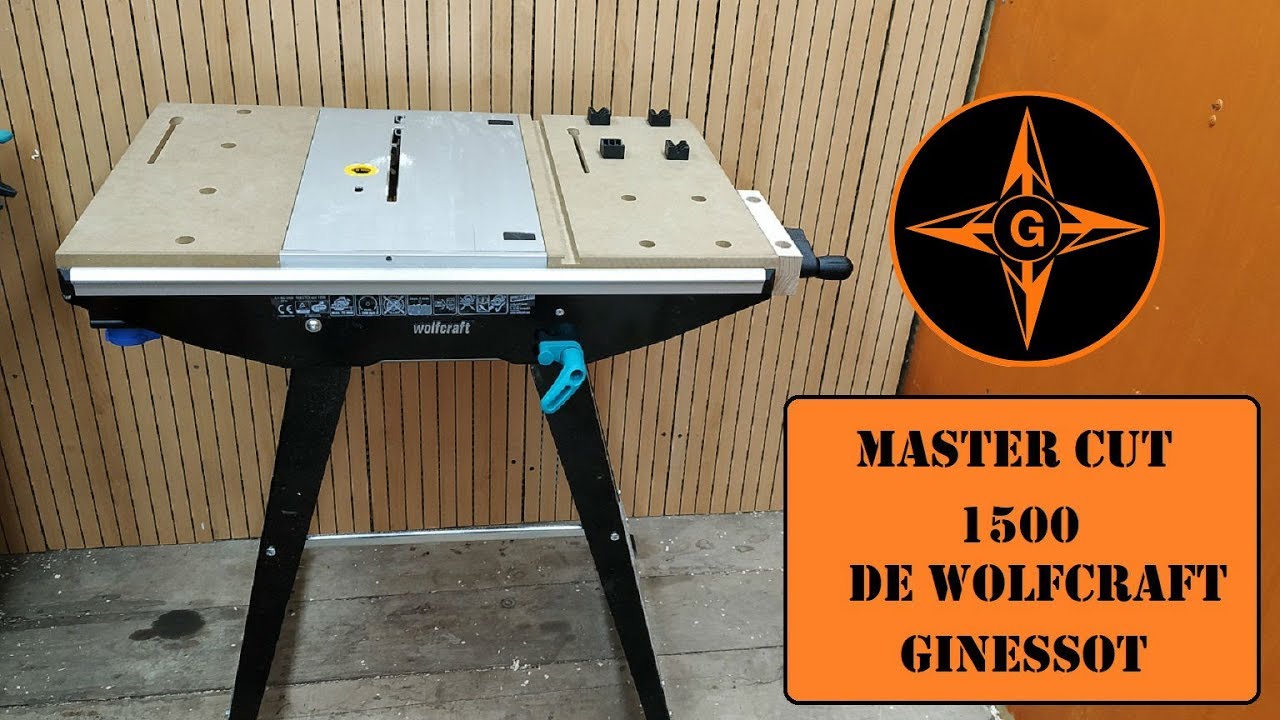 BANCO O MESA DE TRABAJO PLEGABLE  MASTER CUT 1500 DE WOLFCRAFT  GINESSOT