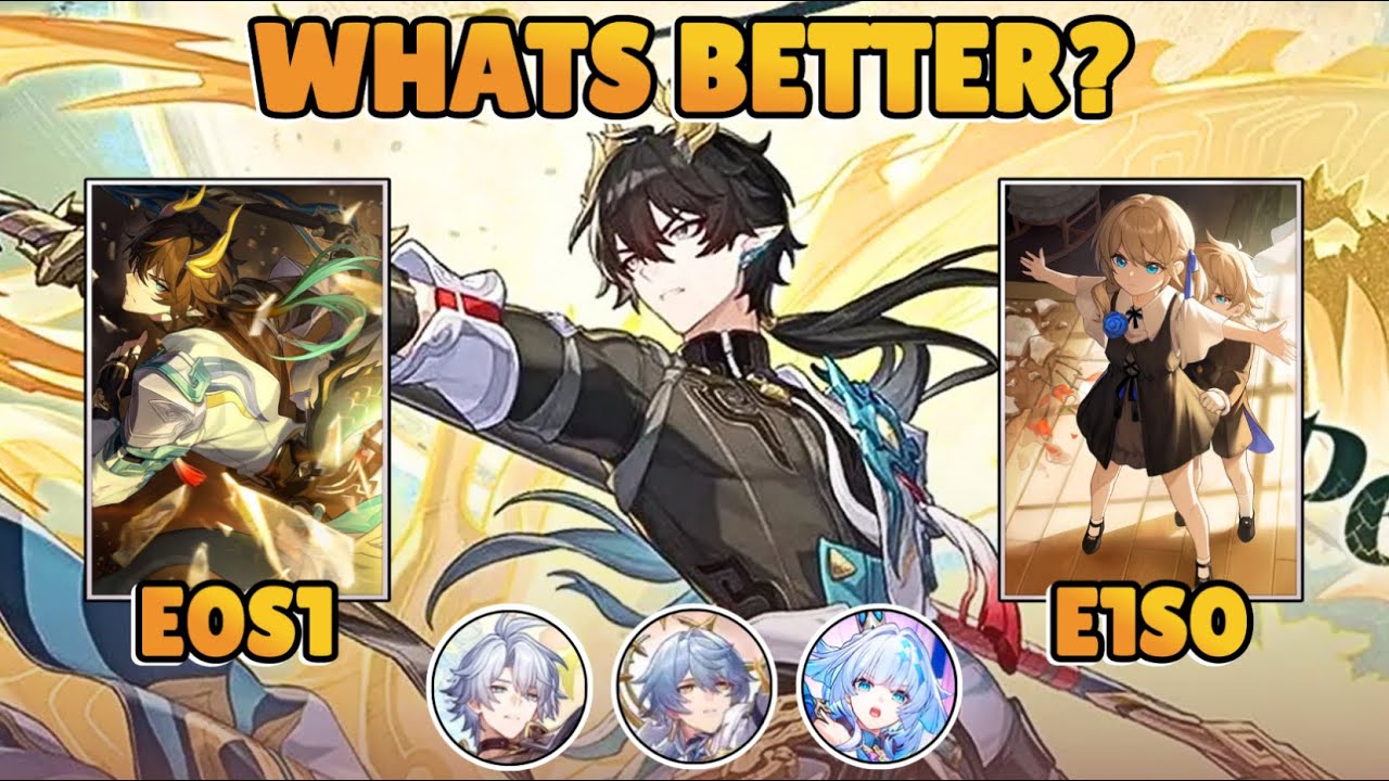 V6 Dan Heng Permansor Terrae E0S1 vs E1S0 Comparison | HSR 3.6