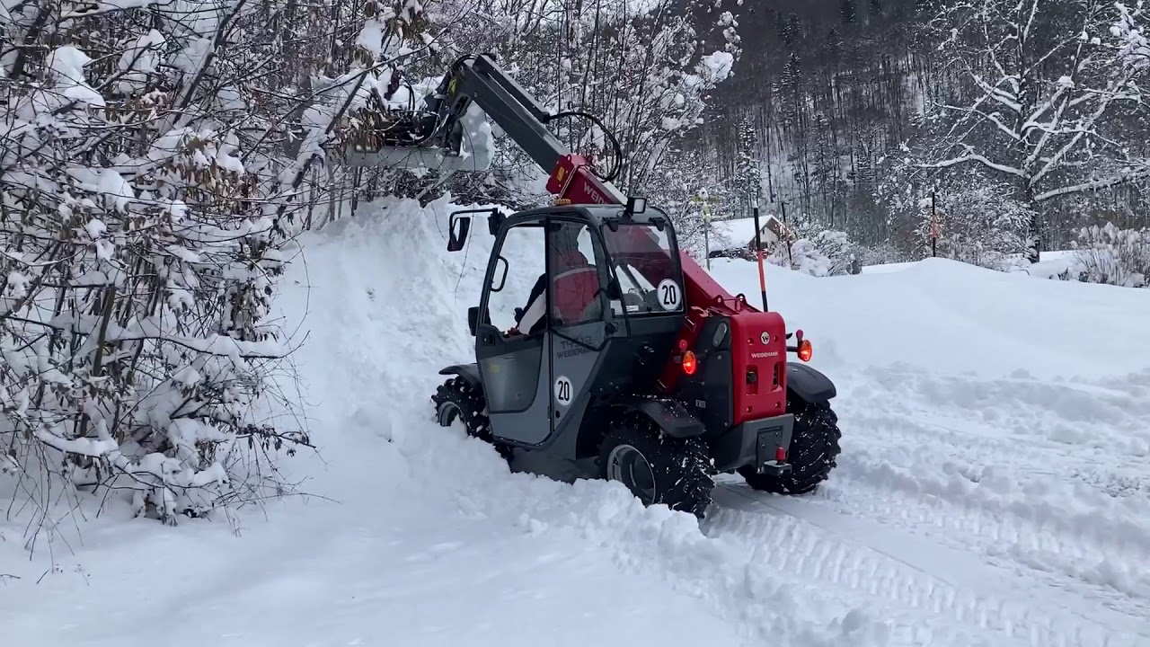 Weidemann T4512 beim Schneeräumen Tei 3