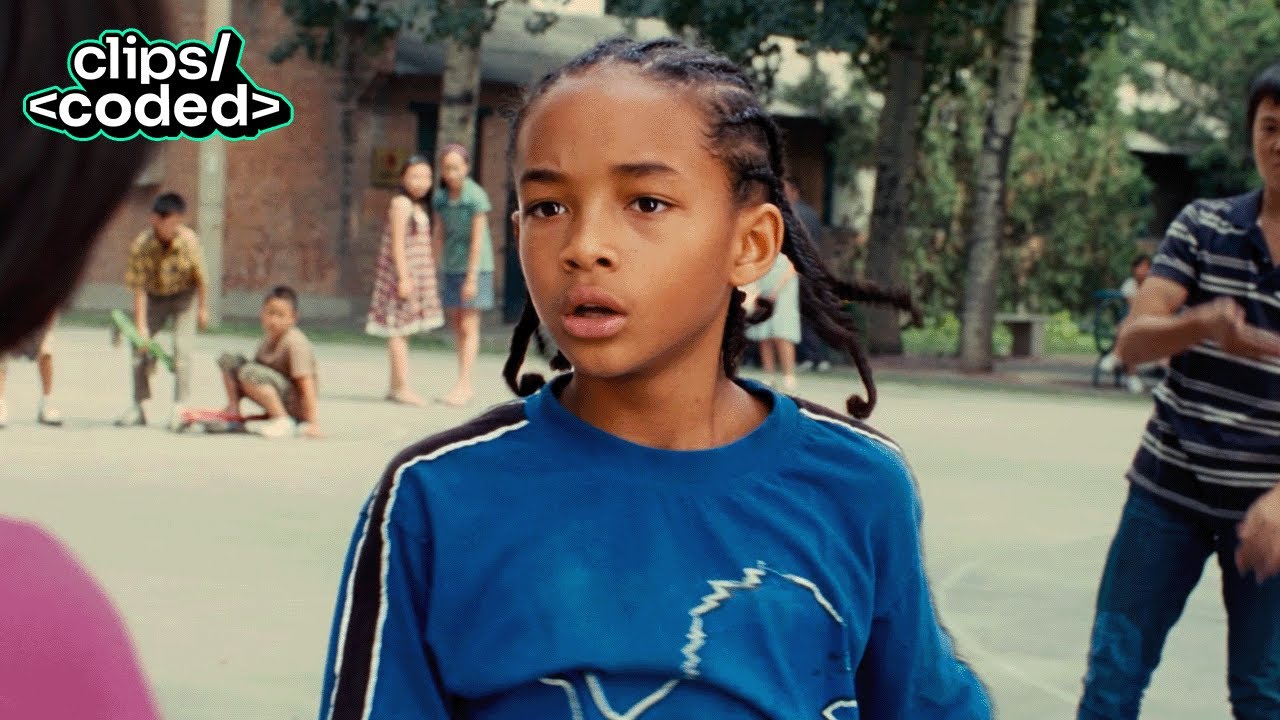 the karate kid (2010) - dre’s first run-in with cheng