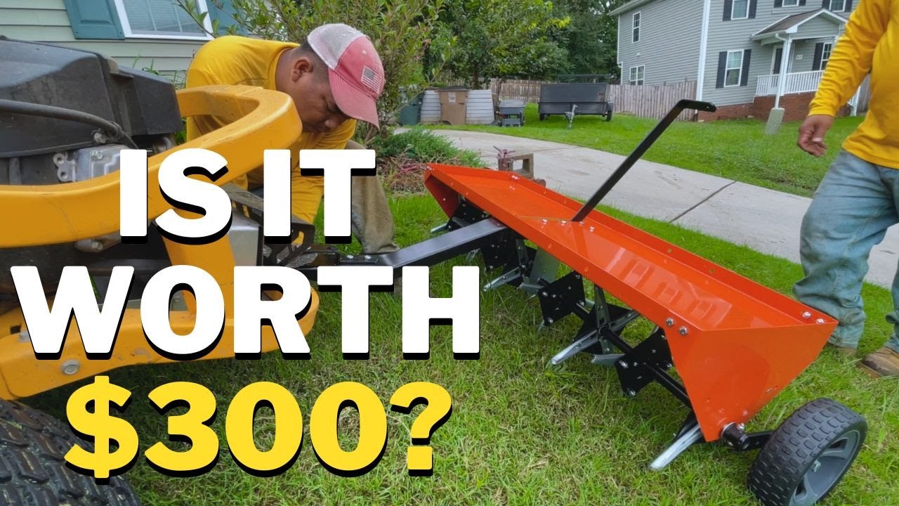 Agri-Fab 48-Inch Tow Plug Aerator | Setup & Demo