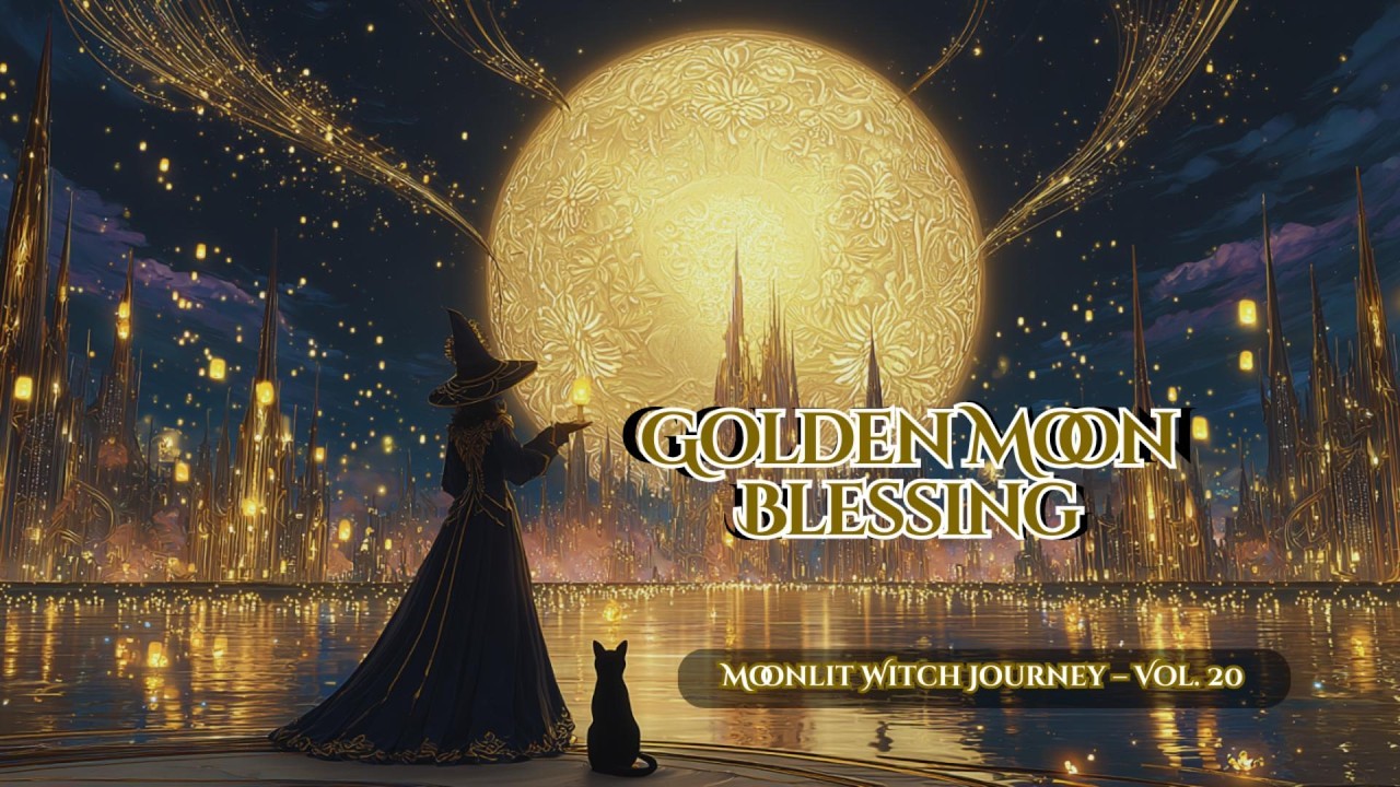 🌙 Moonlit Witch Journey 🐾Vol.20 🐾 ＊＊Golden Moon Blessing＊＊【instrumental】Peaceful Celtic Fantasy