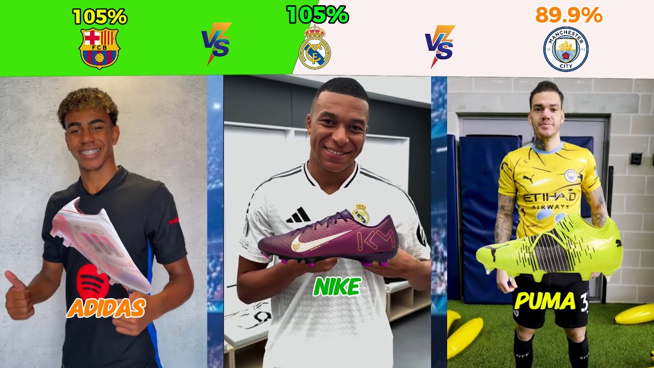 Soccer Shoe Showdown! Who Wins This Year? - Real Madrid vs Barcelona Vs Manchester City 😱🤩⚽️