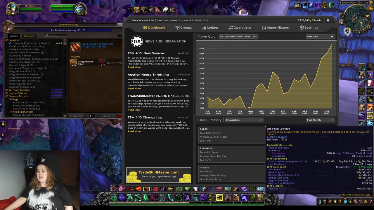 Goldmaking Using Leatherworking Profession in World of Warcraft