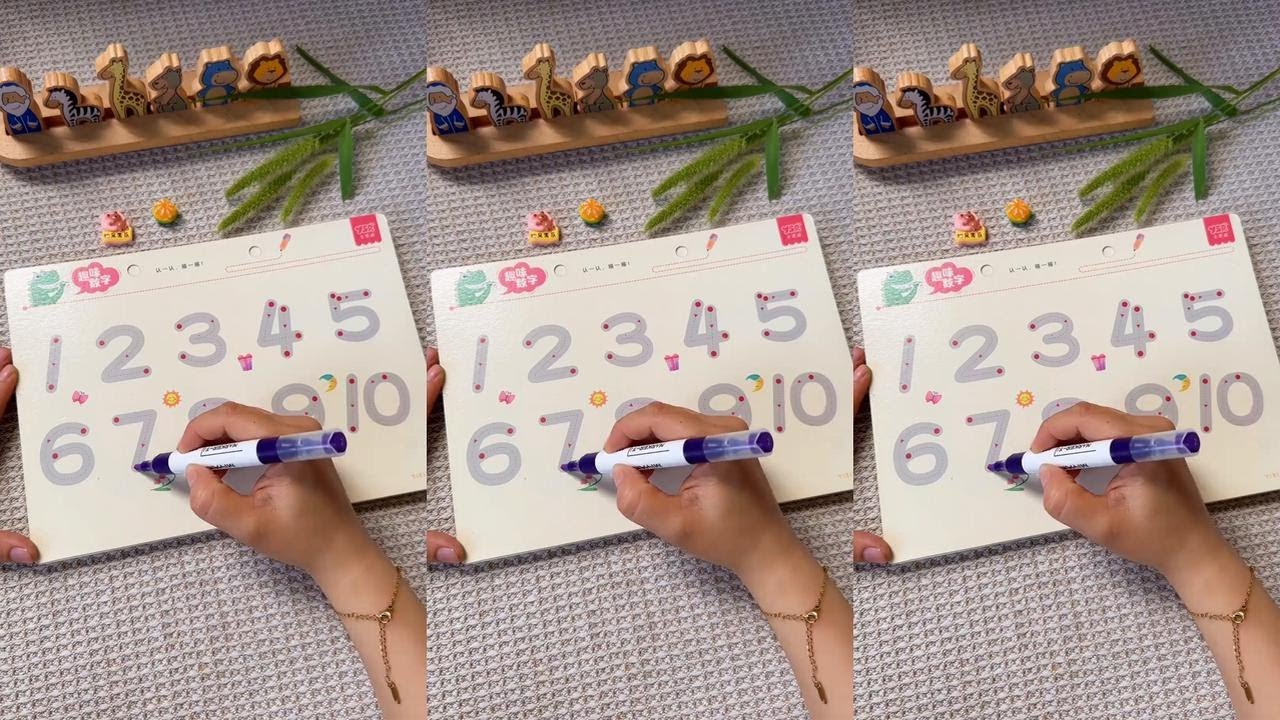 Colored pens with controlled writing practice sheets can be played in such a way