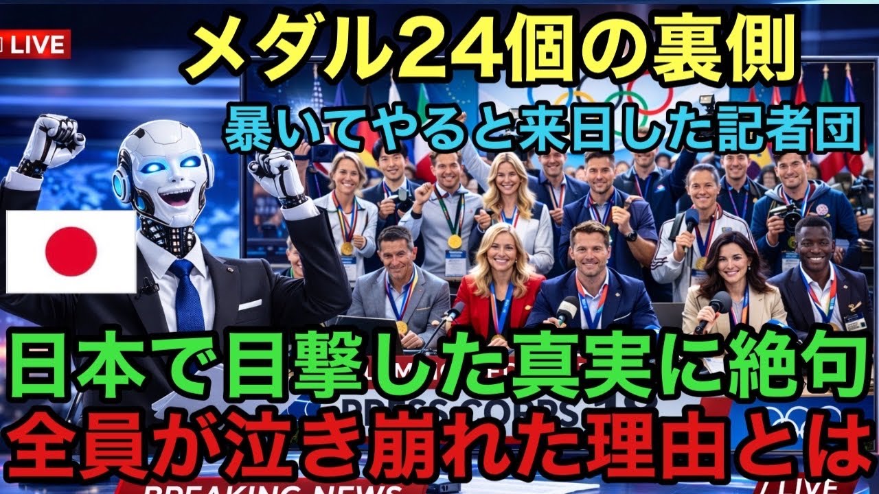 【海外騒然】ミラノ五輪で日本のメダル24個に驚いた欧州記者18名が来日→選手村で見た光景に全員号泣「この国の強さは氷の上だけじゃない」