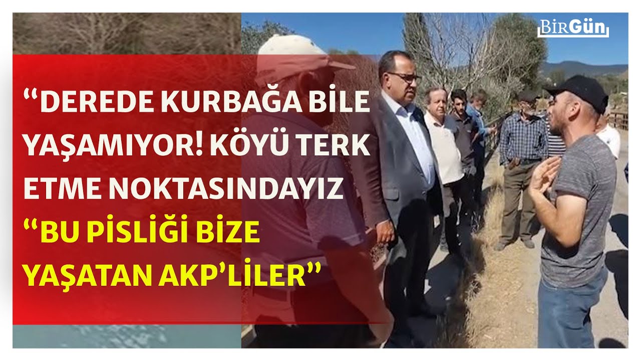 Köylüler Gerede Çayı'nın kirliliğinden yakındı: Bu pisliği bize yaşatan AKP'liler