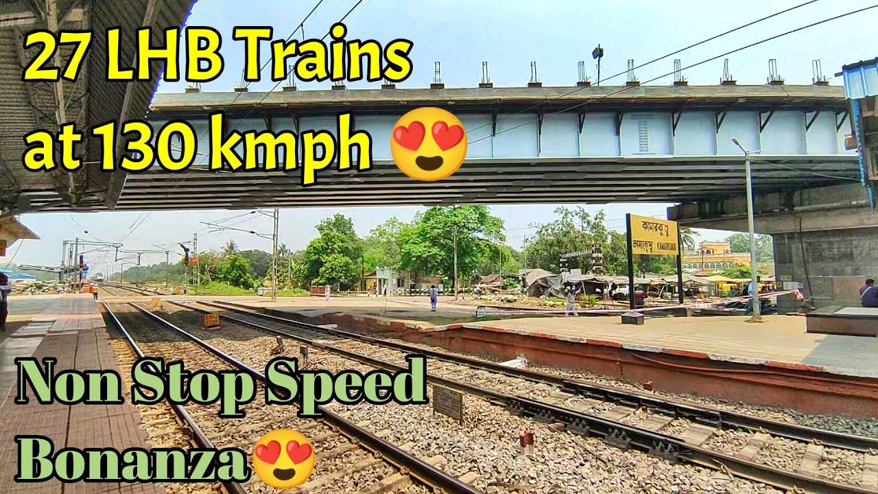 Insanely FAST Non Stop 27 Back to Back LHB Trains attacks at 130 kmph - Indian Railways
