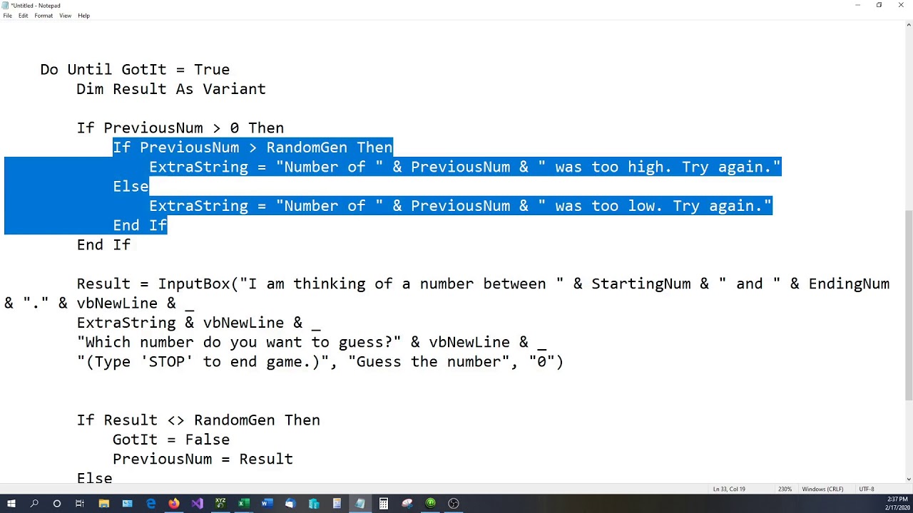 Learn EXCEL VBA Code With Games - Part 1 - Random Number