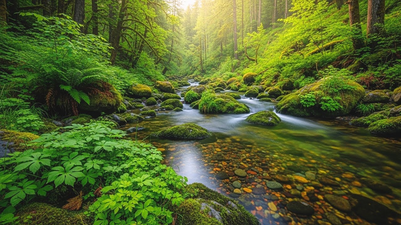 Natural Forest River Ambience for Deep Sleep and Relaxation