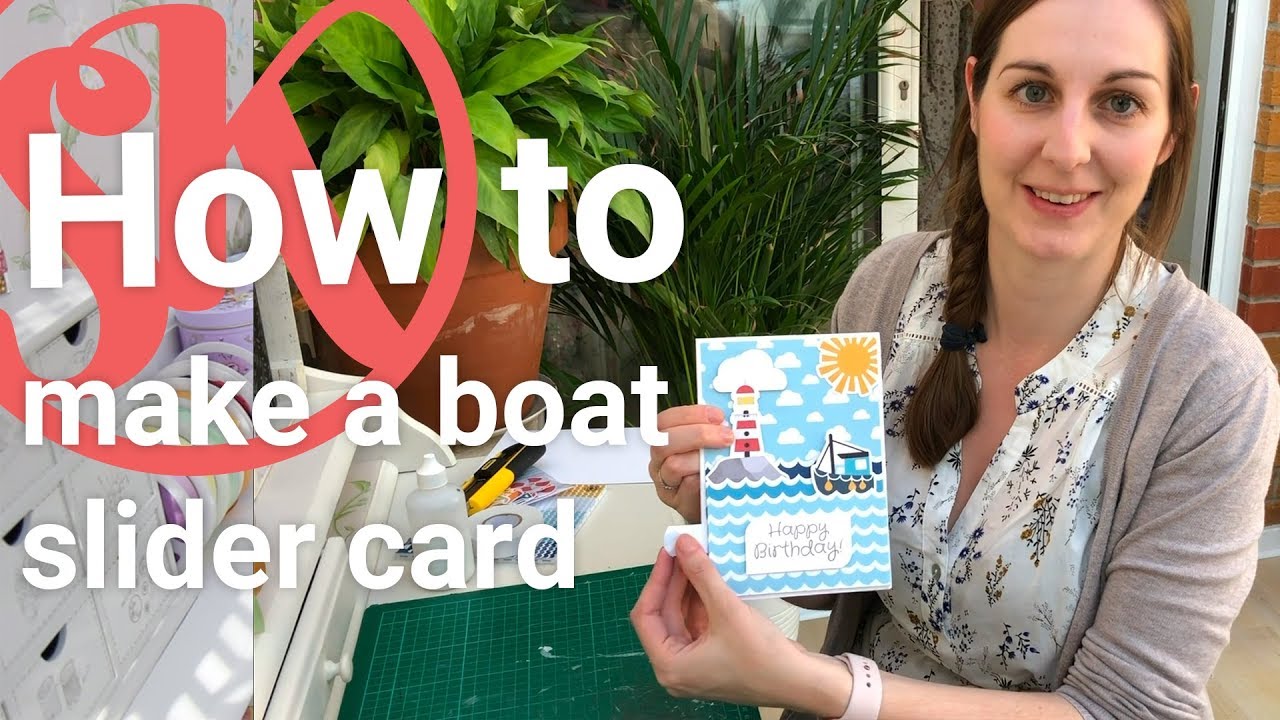 How to make a boat slider card
