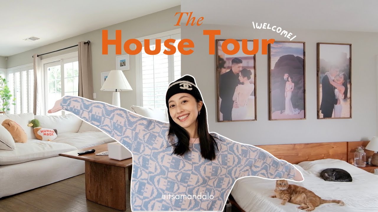 加州House Tour🏡參觀我們的新家！47坪的三房兩廳💓第一次在美國住雙層獨棟！