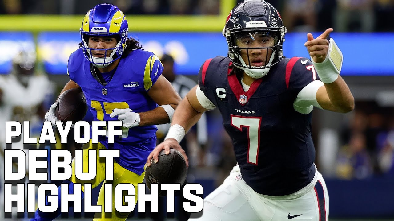 Top Plays From Players in Their Playoff Debut | Super Wild Card Weekend