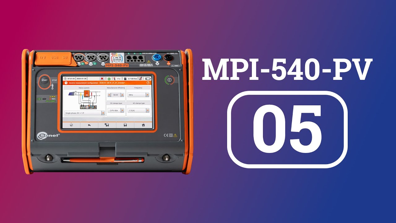 Sonel MPI-540 / MPI-540-PV - Cooperation with Sonel Analysis software