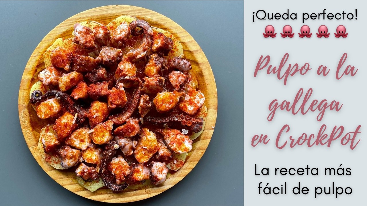 Cómo Hacer PULPO A LA GALLEGA🐙 en OLLA LENTA O CROCKPOT👩‍🍳