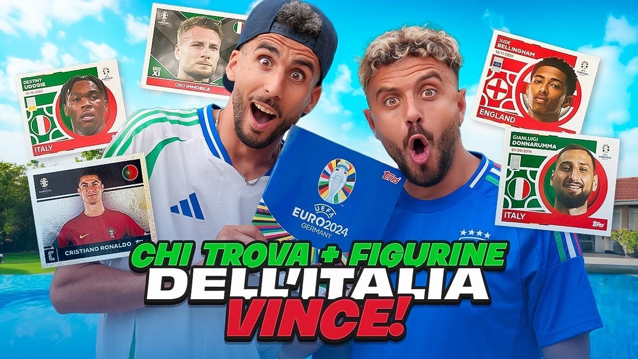 ⚽ OHM vs FIUS GAMER! CHI TROVA PIU FIGURINE DELL'ITALIA VINCE! FIGURINE EURO 2024 di TOPPS