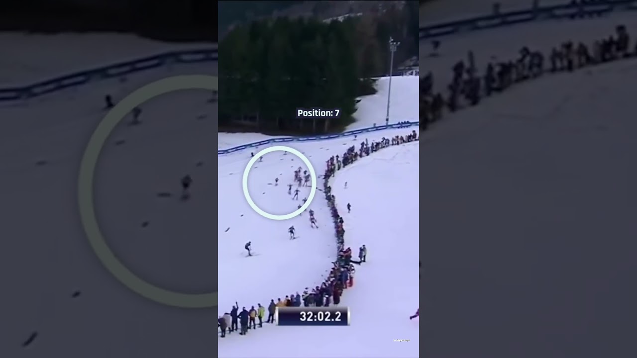 Watch how Kl&aelig;bo uses the lines and movements to be better at skiing downhill. Amazing technique.