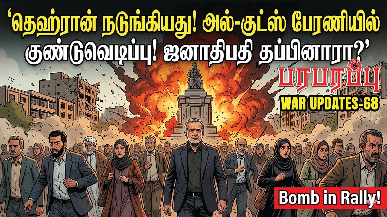 தெஹ்ரான் நடுங்கியது! அல்-குட்ஸ் பேரணியில் குண்டுவெடிப்பு! ஜனாதிபதி தப்பினாரா? | WAR UPDATES-68