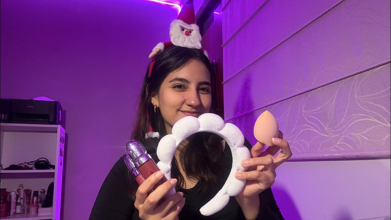 ASMR Te maquillo por navidad 🎄