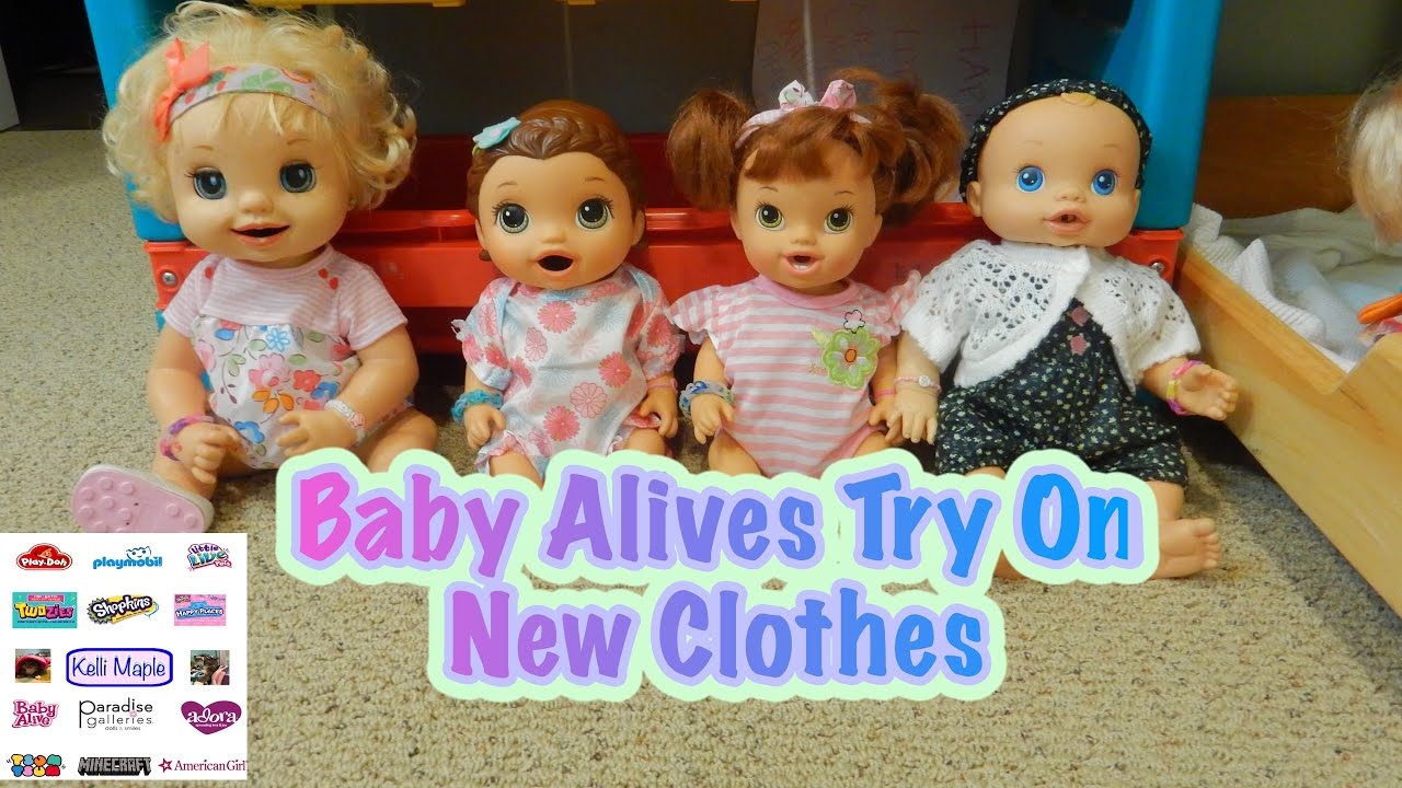 Baby Alives Try On New Clothes