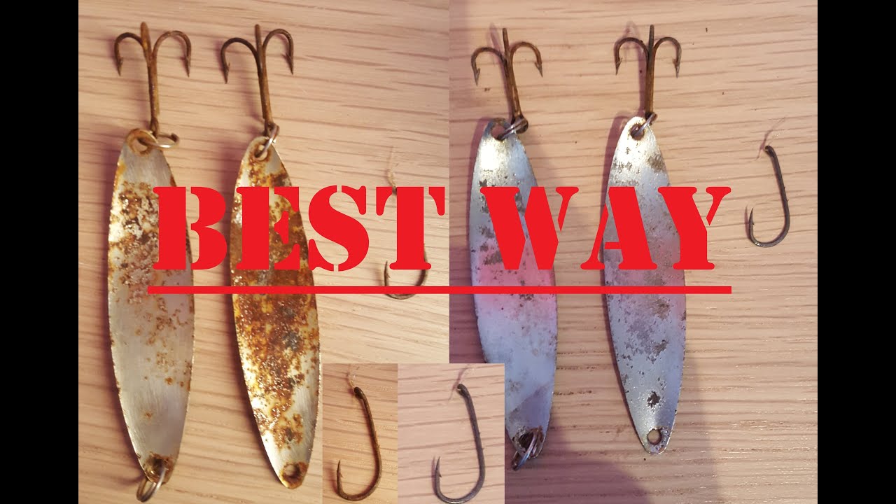 How to clean rusty fishing hooks and lures the best way!