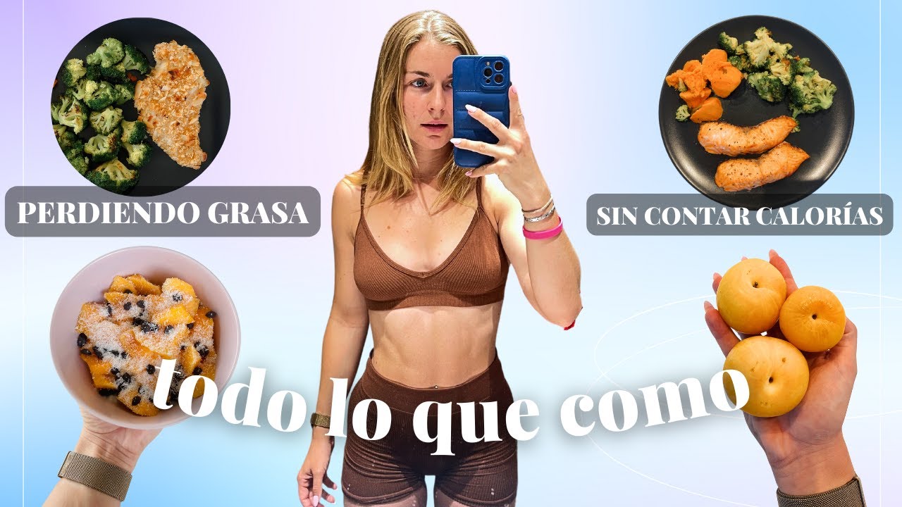 TODO lo que COMO en un día para PERDER GRASA 🔥 SIN contar calorías / Mi dieta de descanso de gym