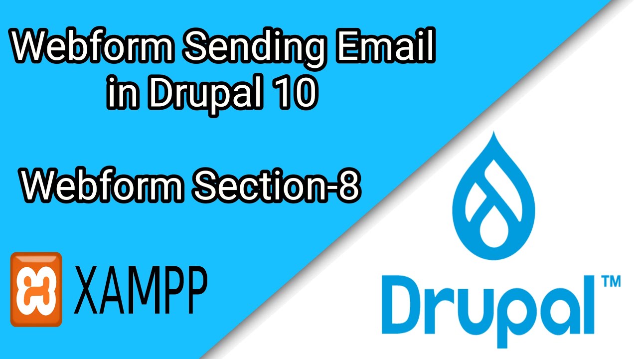 Webform Sending Email in Drupal 10-  Section 8 | Drupal Tutorial #15