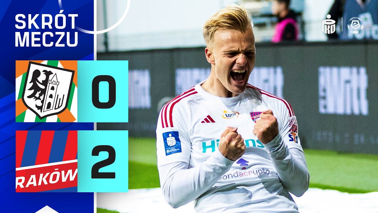 Zagłębie - Raków | SKRÓT | „Dycha” Brunesa! Lider ucieka! | Ekstraklasa 2024/25 | 26. kolejka