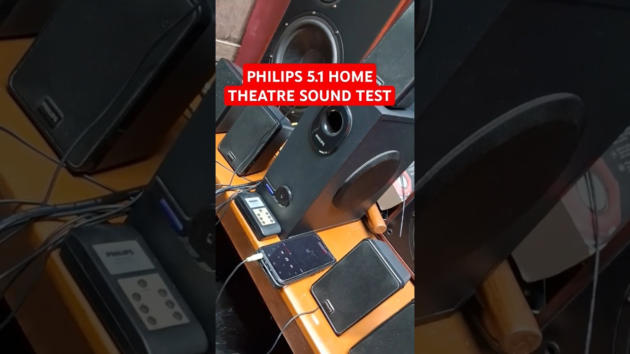 Philips 5.1 Home Theatre sound test #philips #hometheatre #amplifier