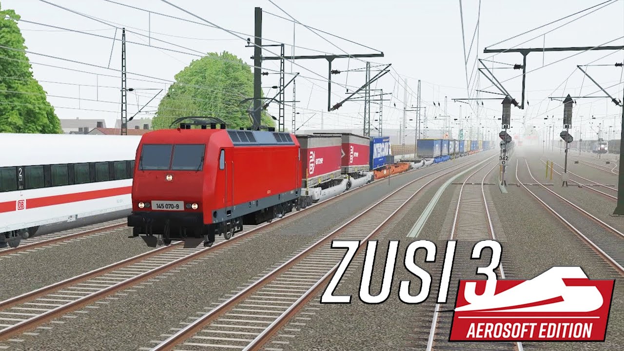 Der Langstreckensimulator - 1 1/2 Stunden Güterzug fahren mit der BR 145 / Zusi 3