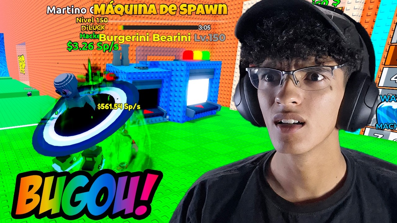 A MAQUINA BUGOU E DEU SÓ DIVINOS NO FUJA DO TSUNAMI PARA BRAINROTS!