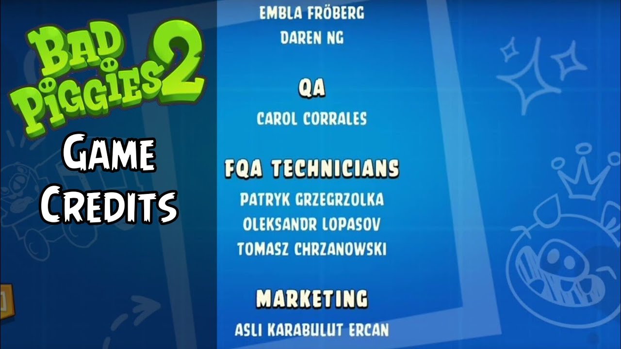 Bad Piggies 2 - Credits